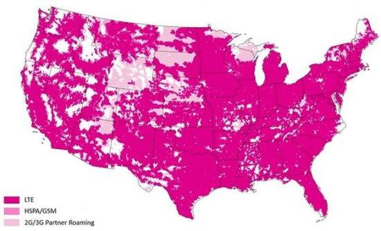 T Mobile Coverage Map 550x333 